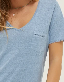 FatFace Maggie Linen T Shirt|Women Tops & T-Shirts