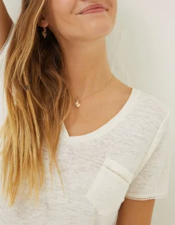 FatFace Maggie Linen T Shirt|Women Tops & T-Shirts