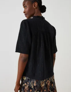 FatFace Maggie Metallic Blouse|Women Shirts & Blouses