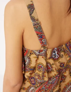 FatFace Maisie Paisley Cami|Women Tops & T-Shirts