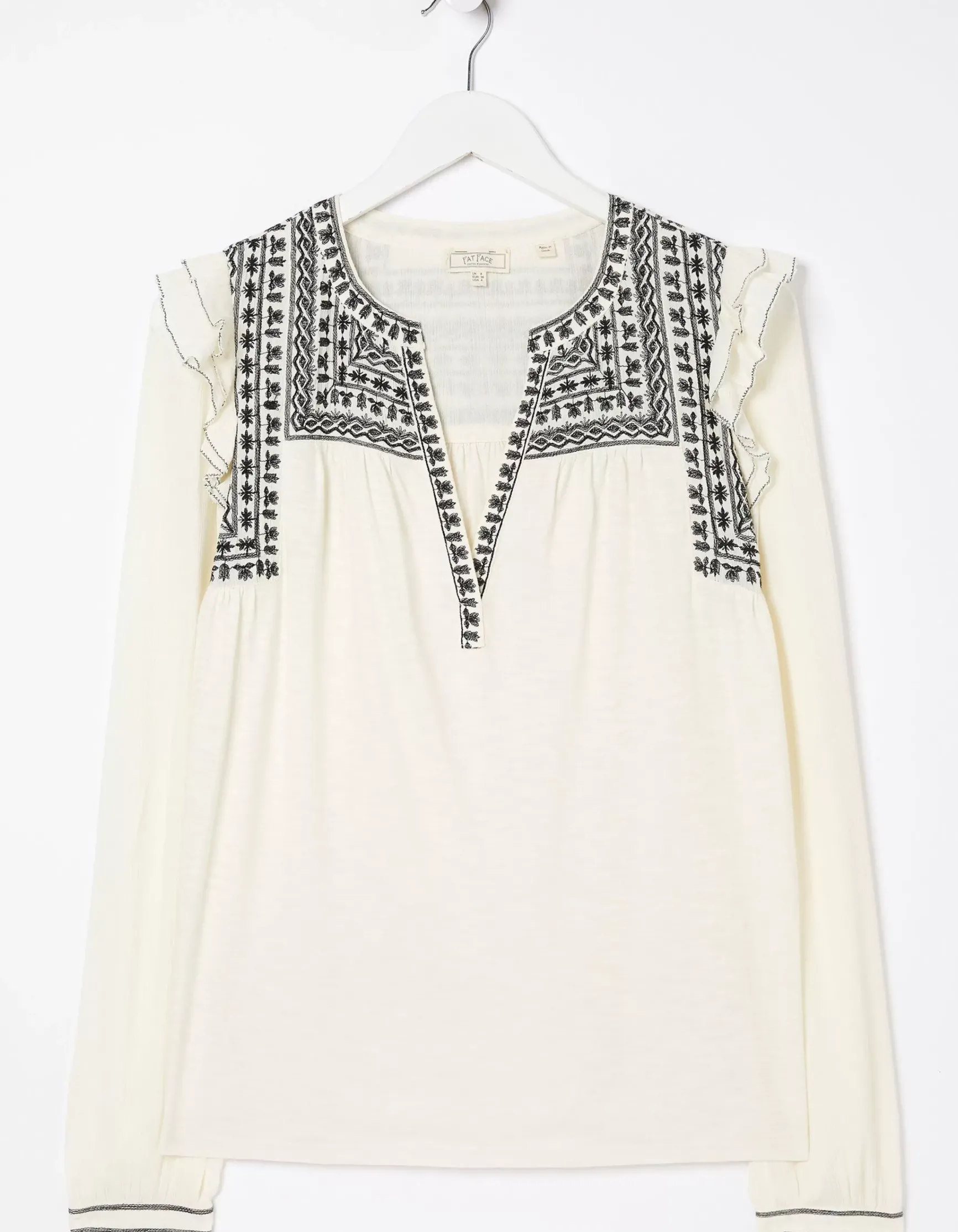 FatFace Martha Embroidered Top|Women Tops & T-Shirts
