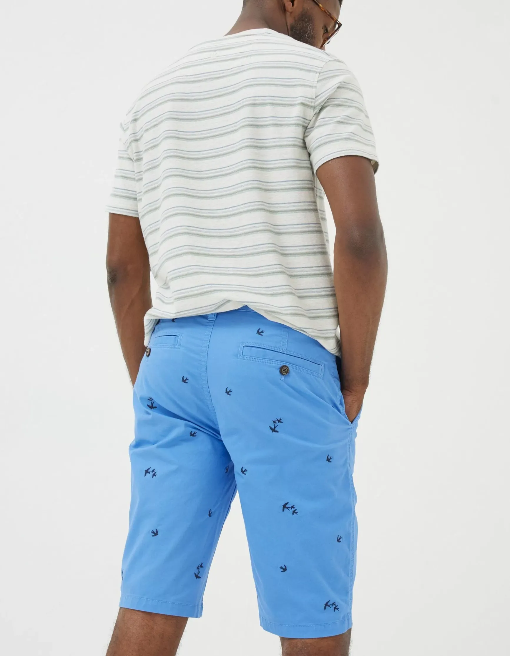 FatFace Mawes Bird Embroidery Shorts|Men Shorts