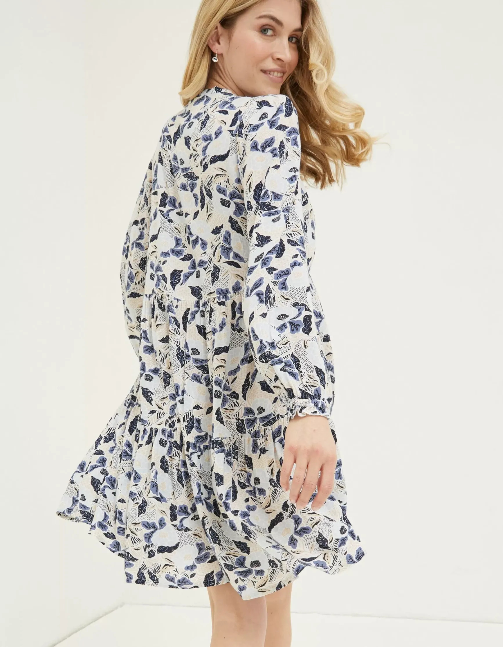 FatFace Maye Batik Flowers Dress|Women Dresses