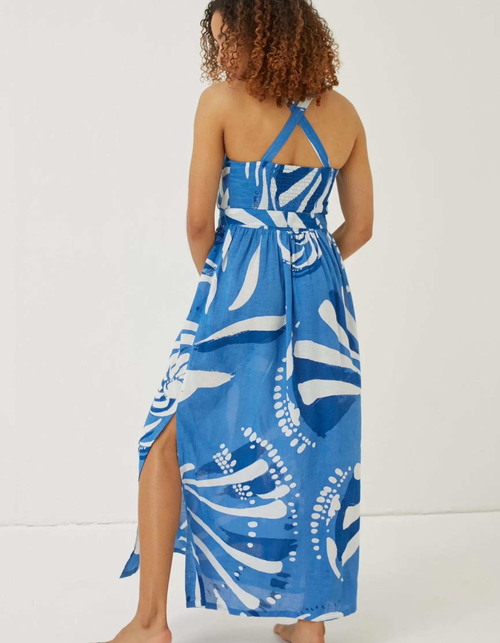 FatFace Mcs Fione Painted Shell Maxi Dress|Women Dresses