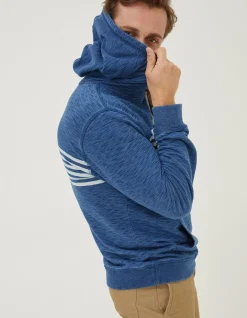 FatFace Mcs Indigo Stripe Hoodie|Men Sweatshirts & Hoodies