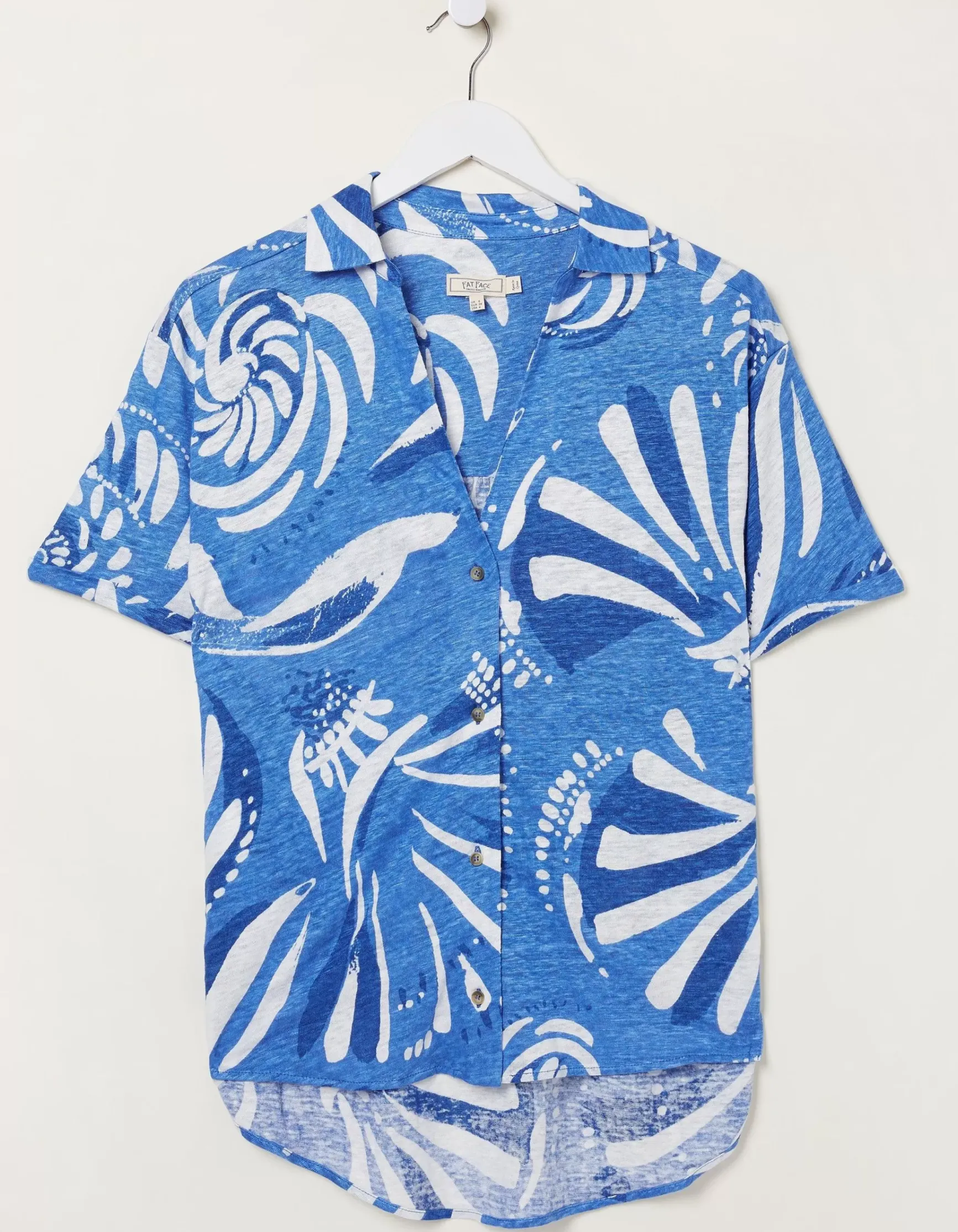 FatFace Mcs Linen Shirt|Women Tops & T-Shirts