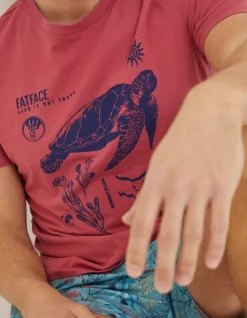 FatFace Mcs Organic Turtle T-Shirt|Men T-Shirts