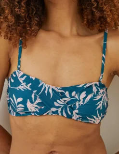 FatFace Mcs Seaweed Bikini Top|Women Beachwear & Swimwear