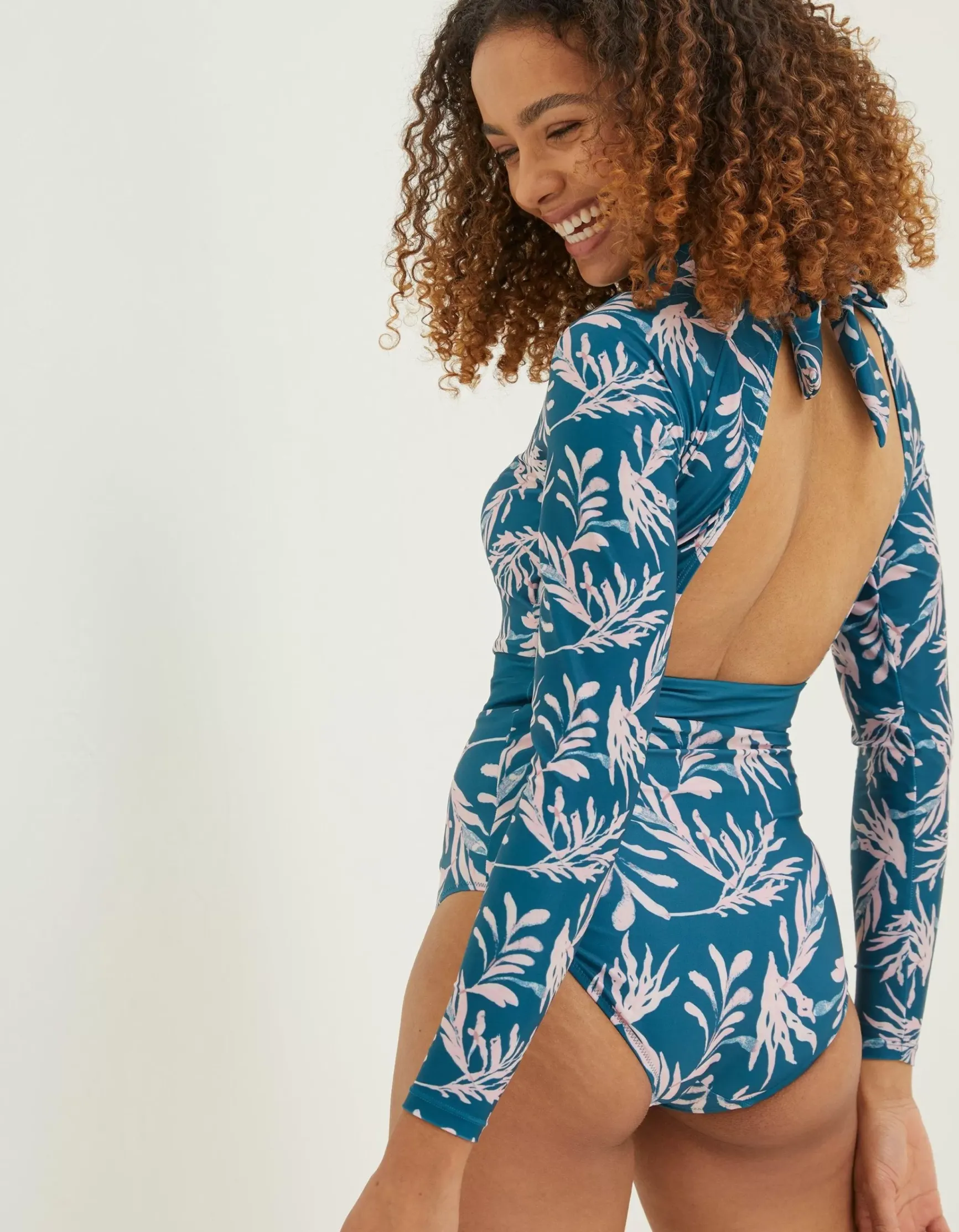 FatFace Mcs Seaweed Rash Swimsuit|Women Beachwear & Swimwear