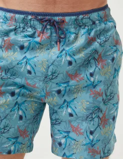 FatFace Mcs Trevose Coral Swim Shorts|Men Swimwear