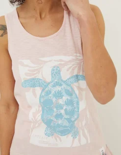 FatFace Mcs Turtle Graphic Vest|Women Tops & T-Shirts