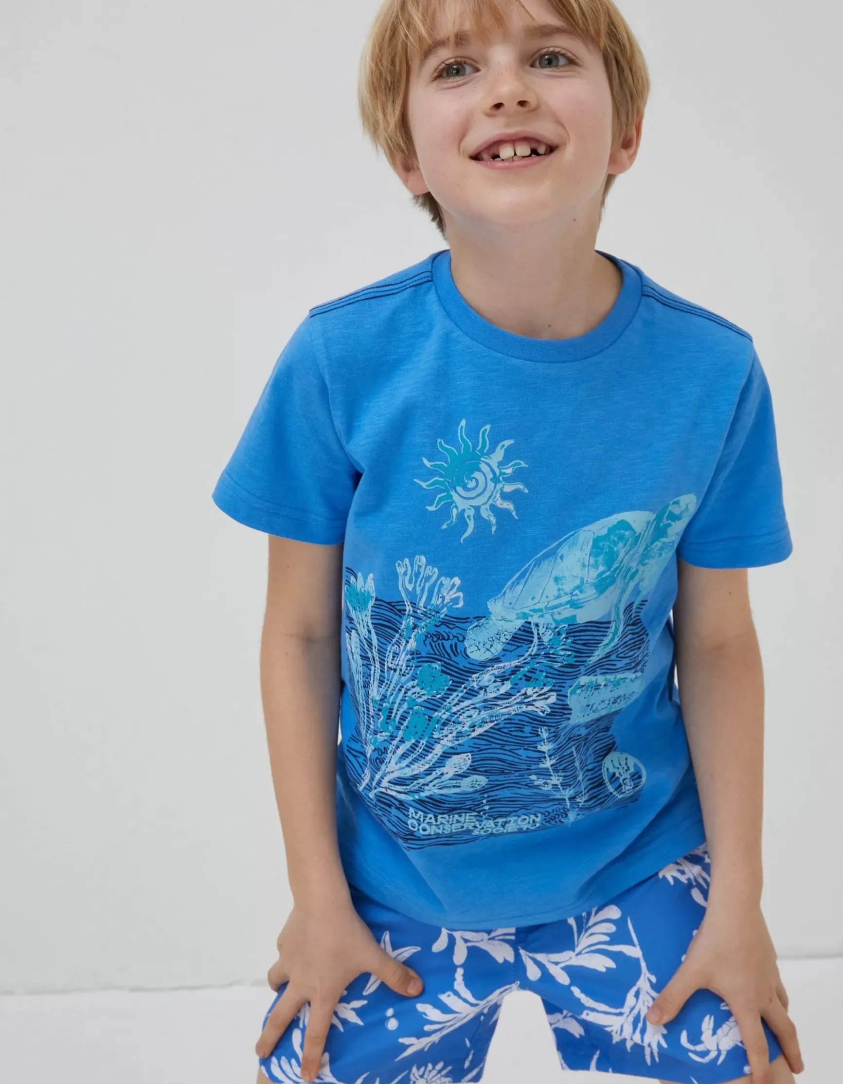 FatFace Mcs Turtle Jersey T-Shirt|Boys T-Shirts & Polos