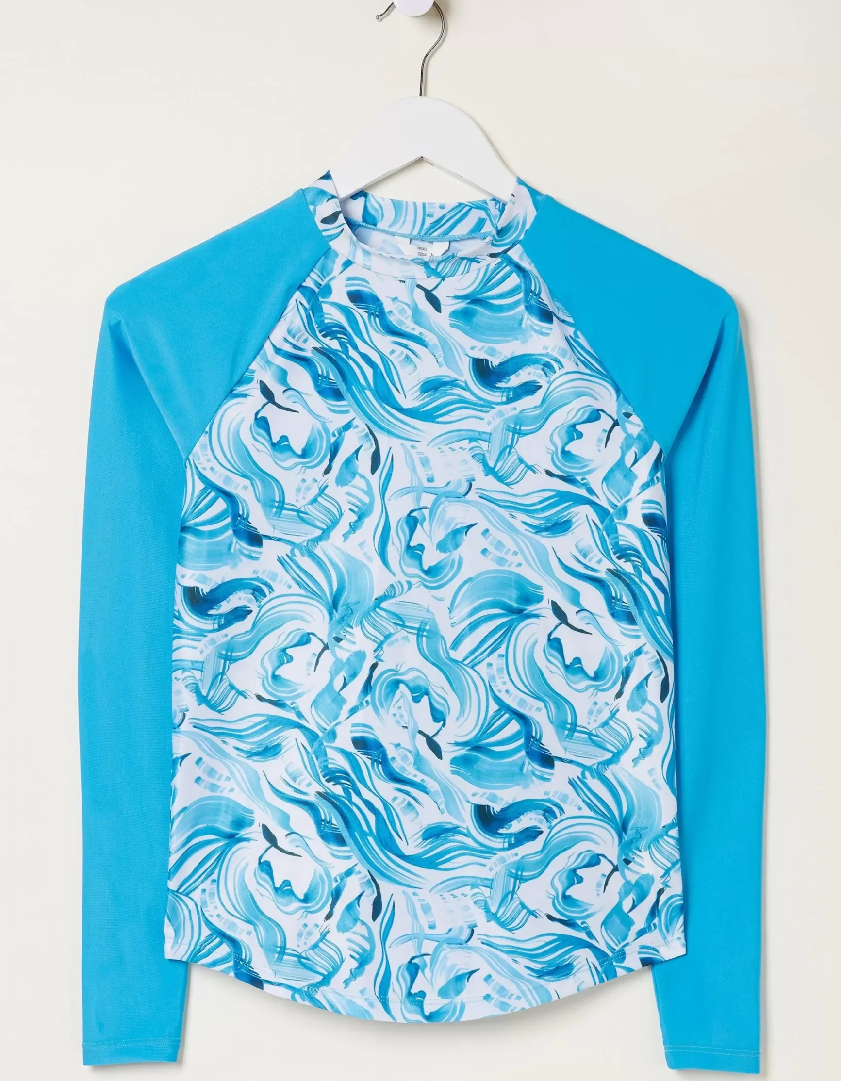 FatFace Mcs Wave Rash Vest|Women Beachwear & Swimwear