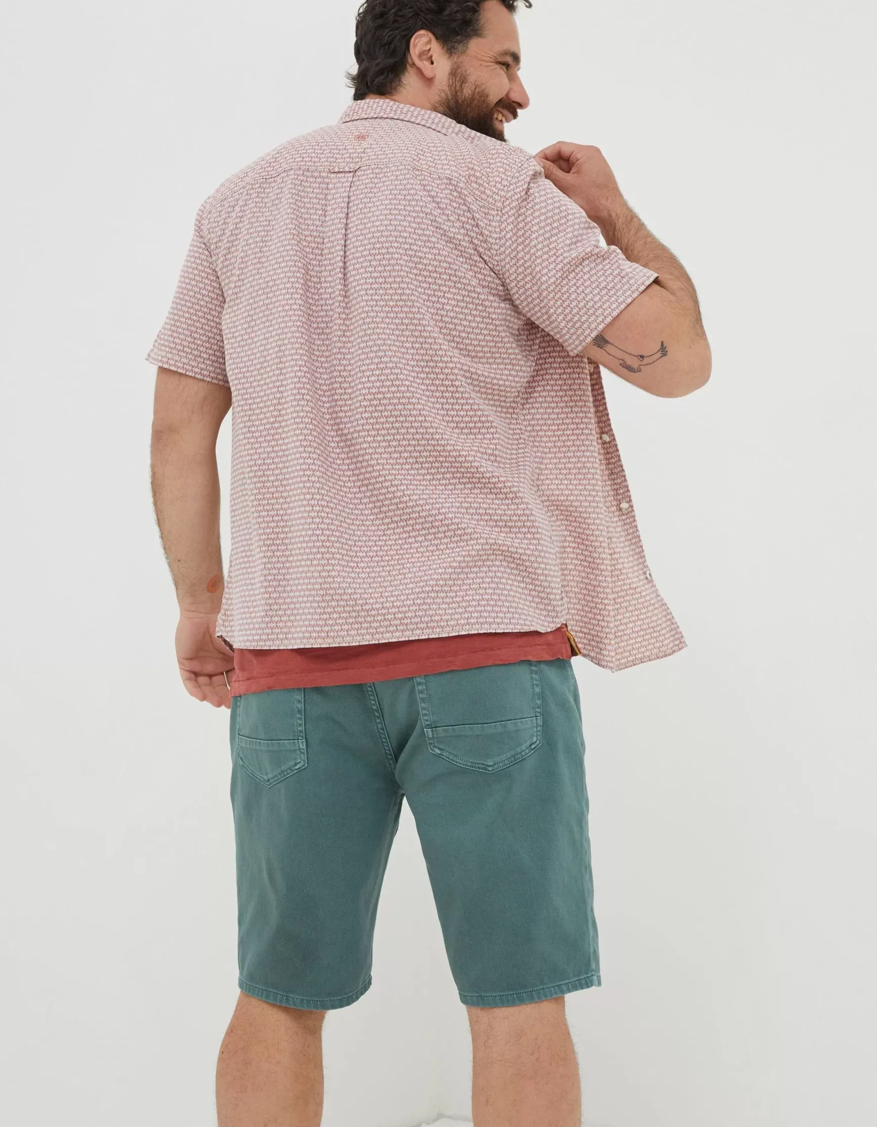 FatFace Mini Geo Print Shirt|Men Shirts