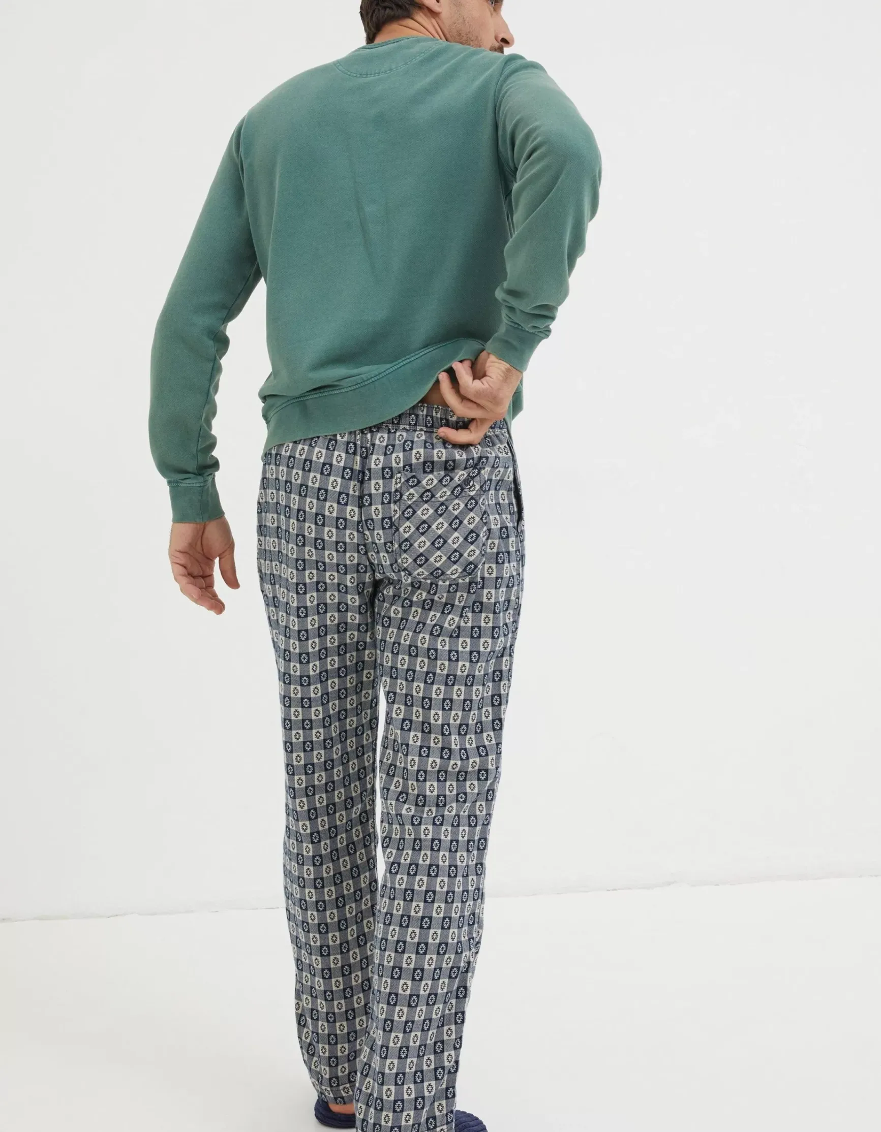 FatFace Mini Jacquard Light Pyjama Bottoms|Men View All