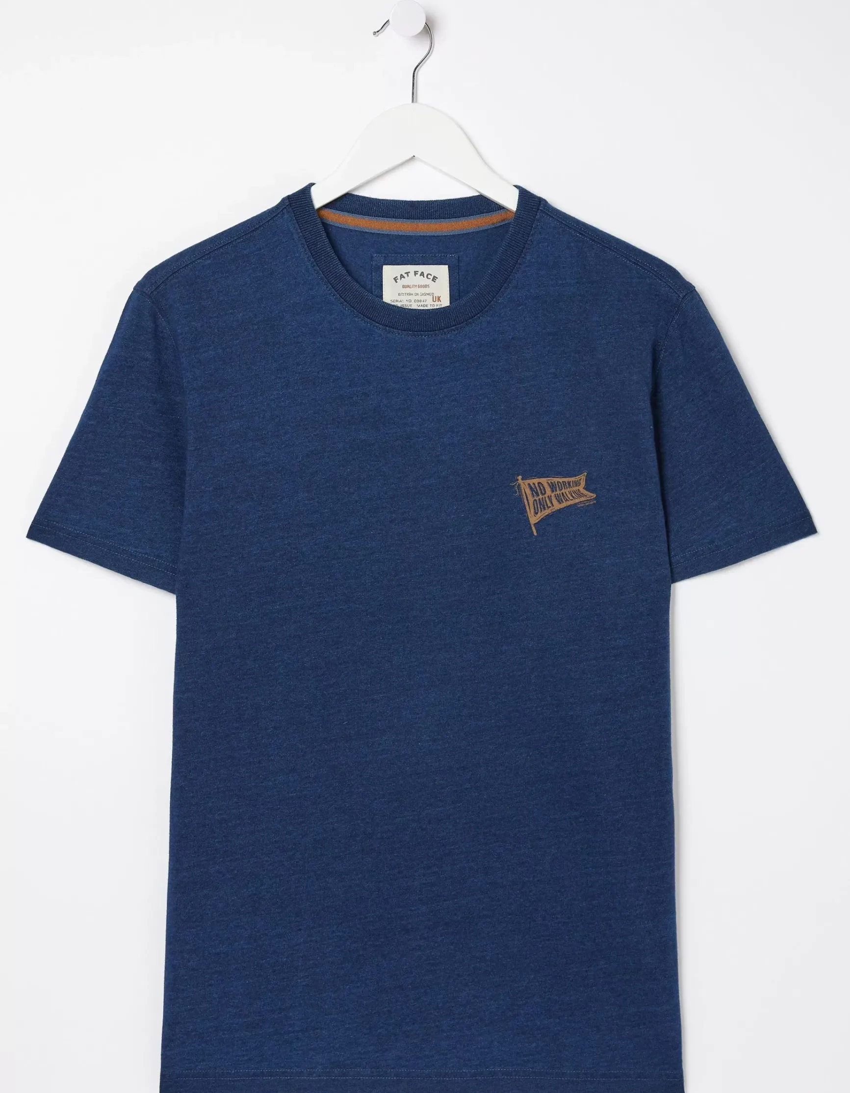 FatFace Mountain Indigo T-Shirt|Men T-Shirts