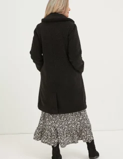 FatFace Mylah Teddy Longline Coat|Women Coats & Jackets