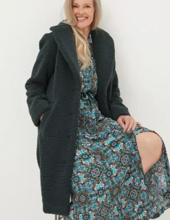 FatFace Mylah Teddy Longline Coat|Women Coats & Jackets
