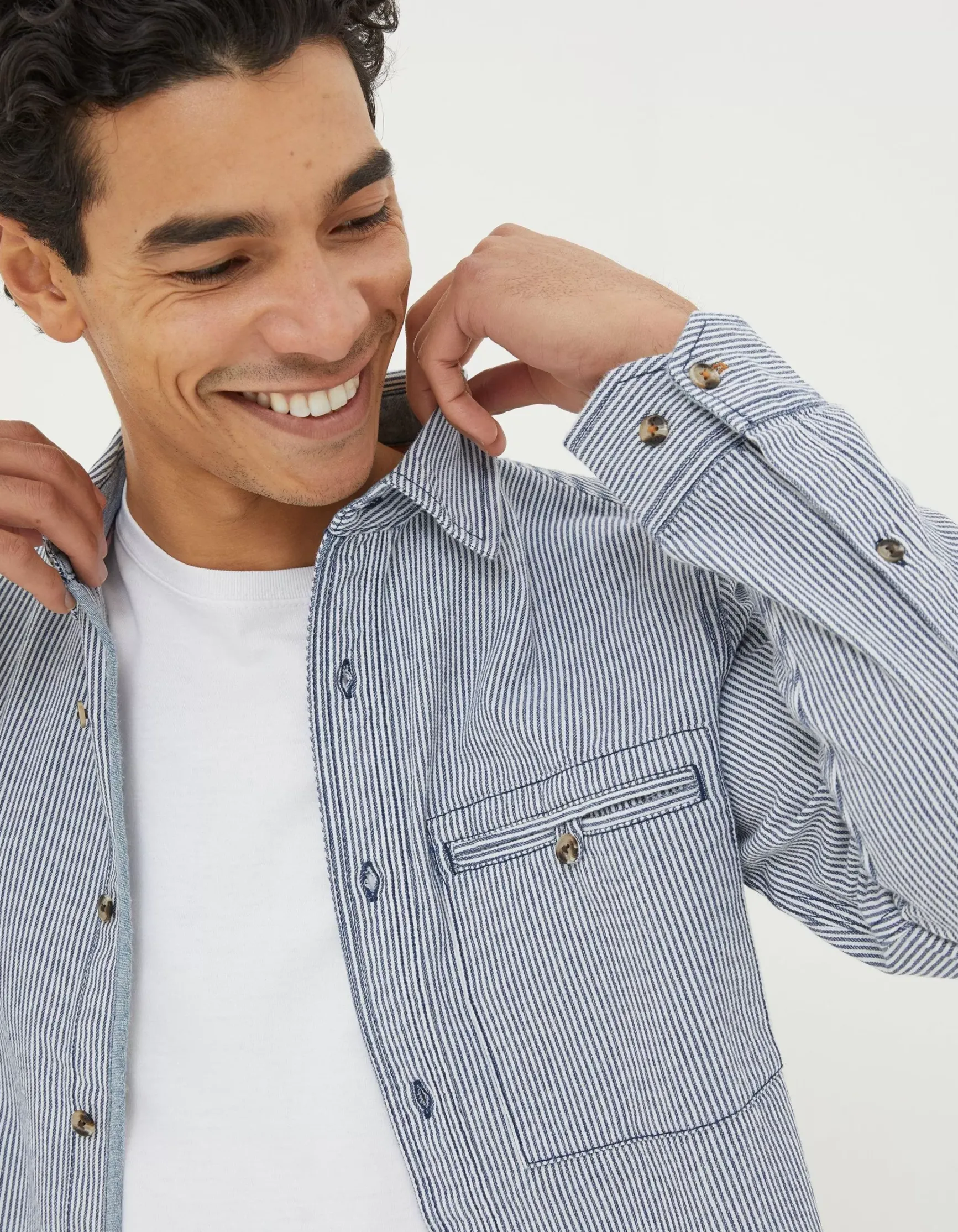 FatFace Nacton Stripe Shirt|Men View All