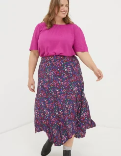 FatFace Naomi Abstract Midi Skirt|Women View All