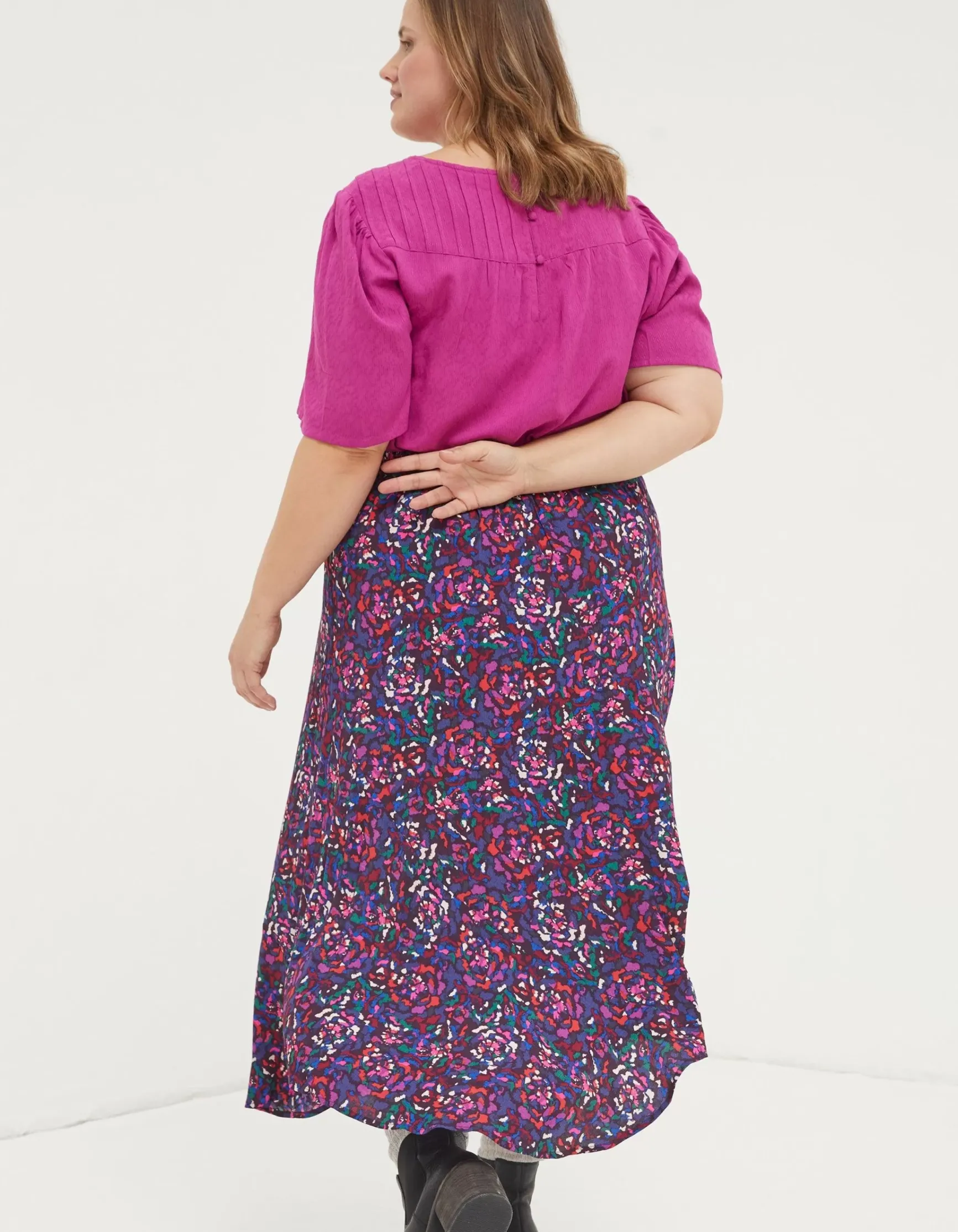 FatFace Naomi Abstract Midi Skirt|Women View All