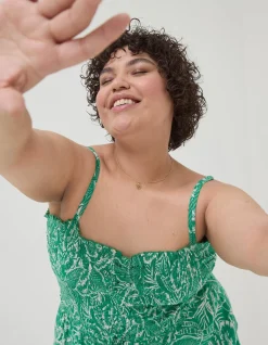 FatFace Natalie Tropical Leaf Jumpsuit|Women Jumpsuits & Playsuits