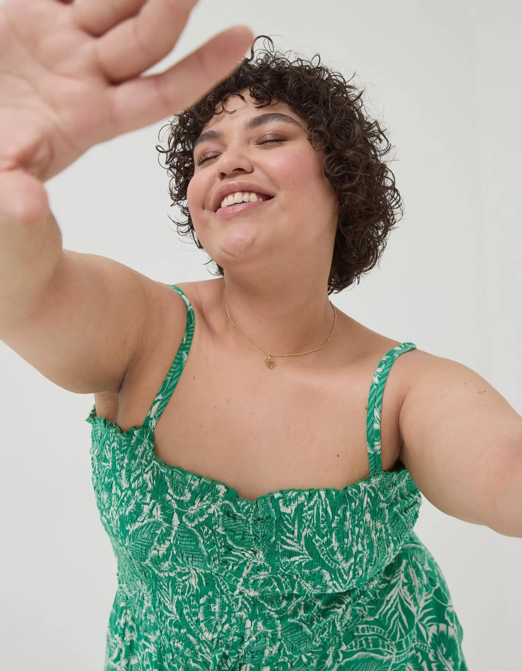 FatFace Natalie Tropical Leaf Jumpsuit|Women Jumpsuits & Playsuits