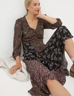 FatFace Nate Craft Floral Midi Dress|Women Dresses