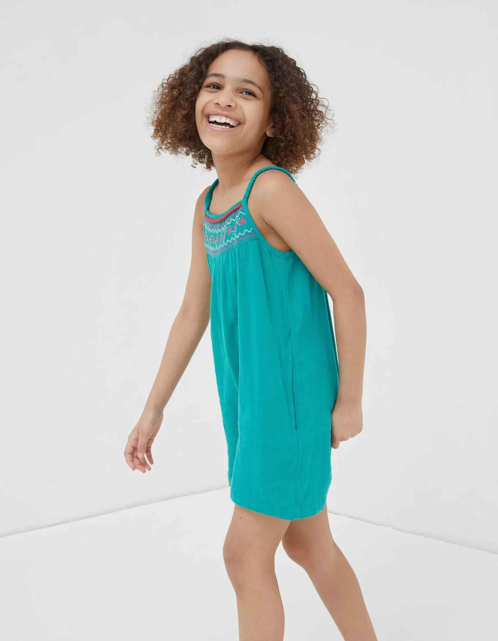 FatFace Nellie Embroidered Playsuit|Girls View All