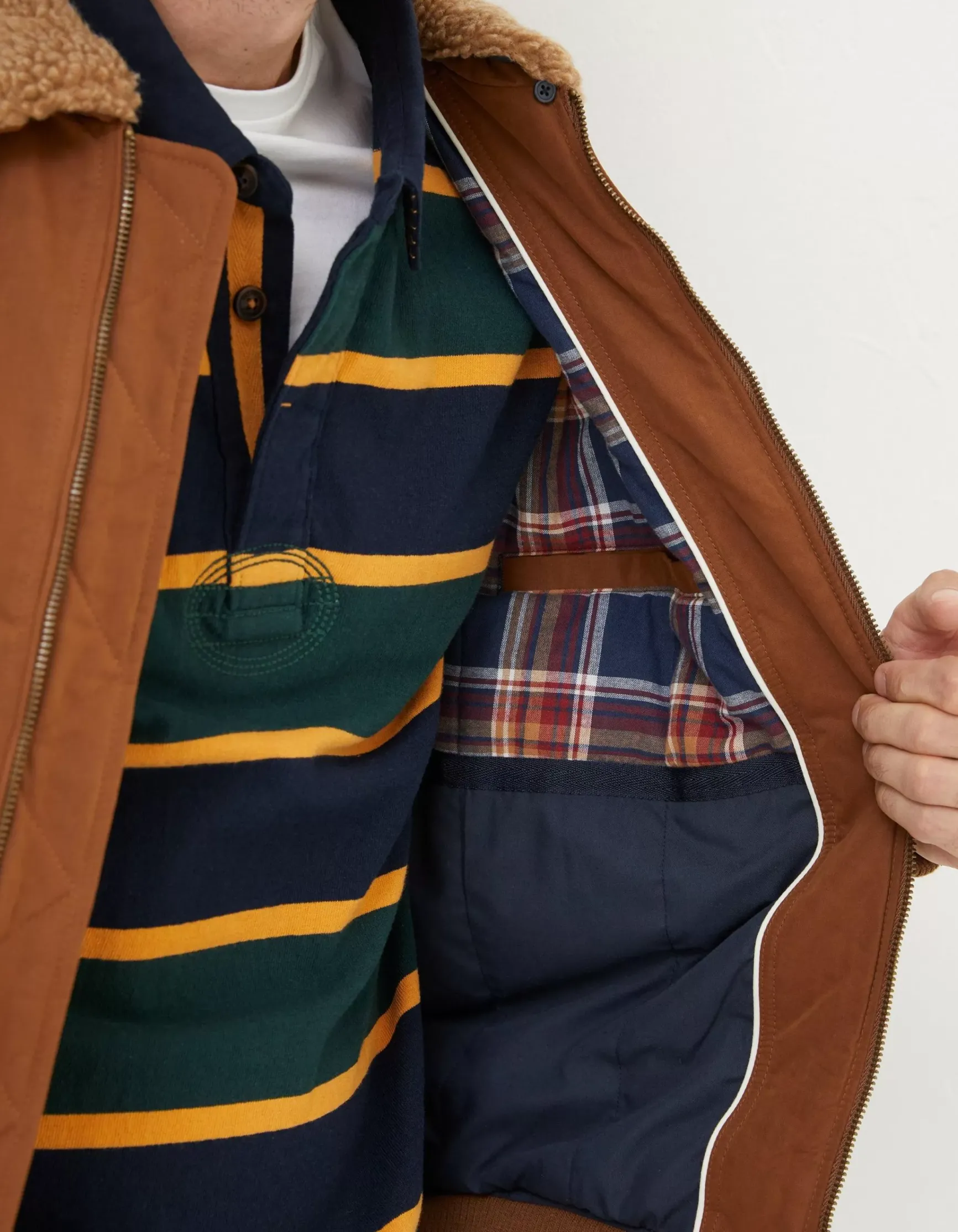 FatFace Newlyn Cotton Bomber Jacket|Men View All