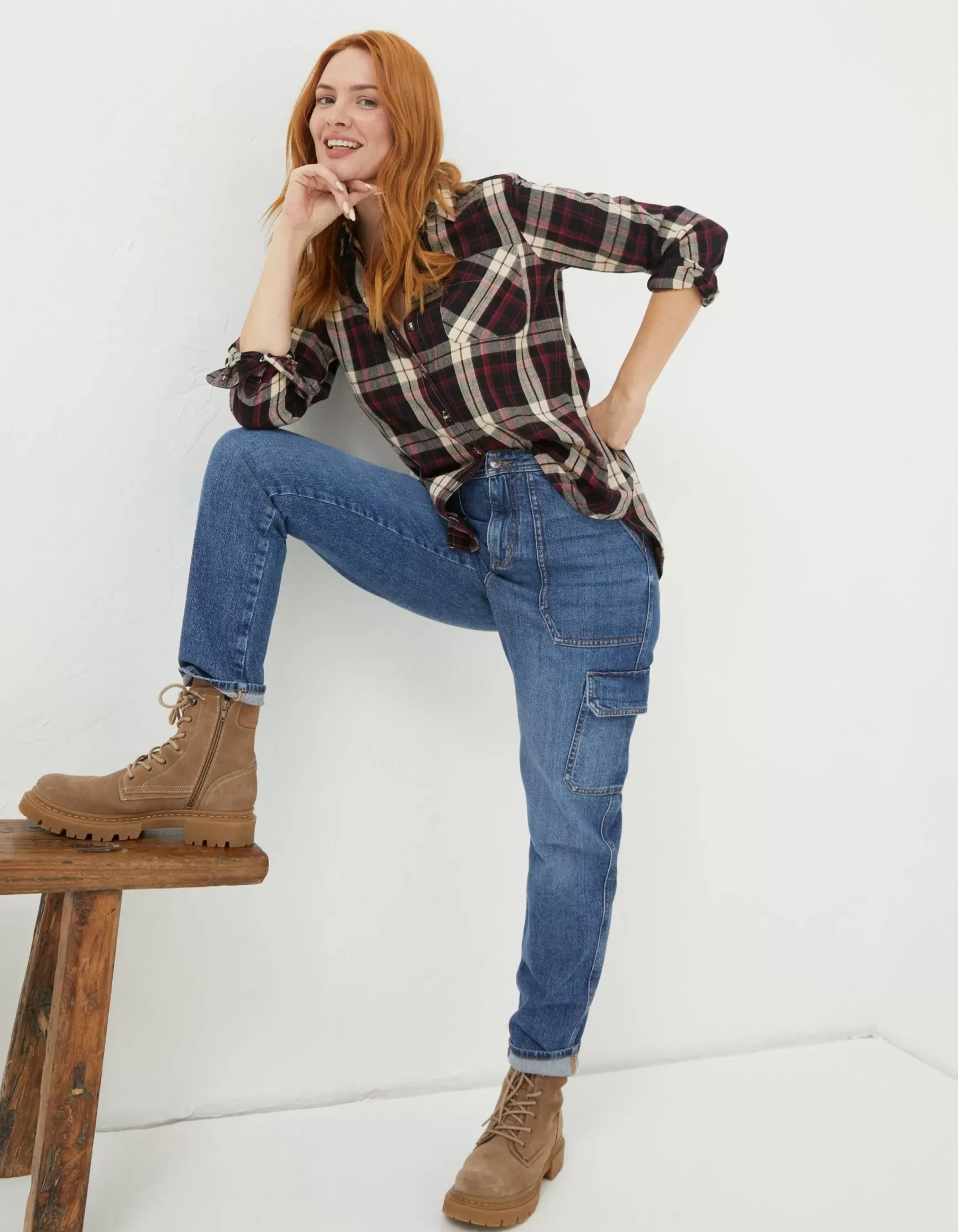 FatFace Olivia Check Shirt|Women Shirts & Blouses