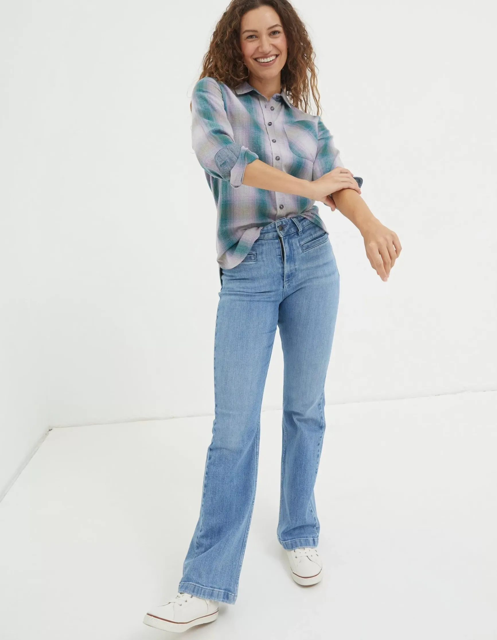 FatFace Olivia Check Shirt|Women Shirts & Blouses