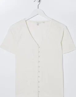 FatFace Olivia Pointelle T-Shirt|Women View All