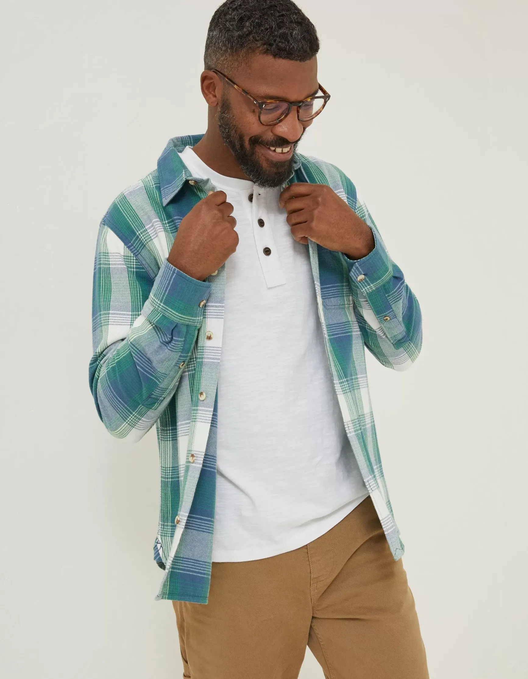 FatFace Ombre Check Shirt|Men Shirts