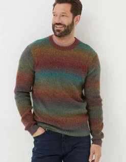FatFace Ombre Crew Jumper|Men Knitwear