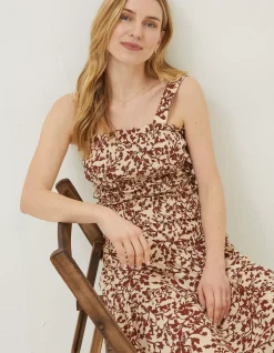 FatFace Oran Floral Smocked Cami Top|Women Shirts & Blouses