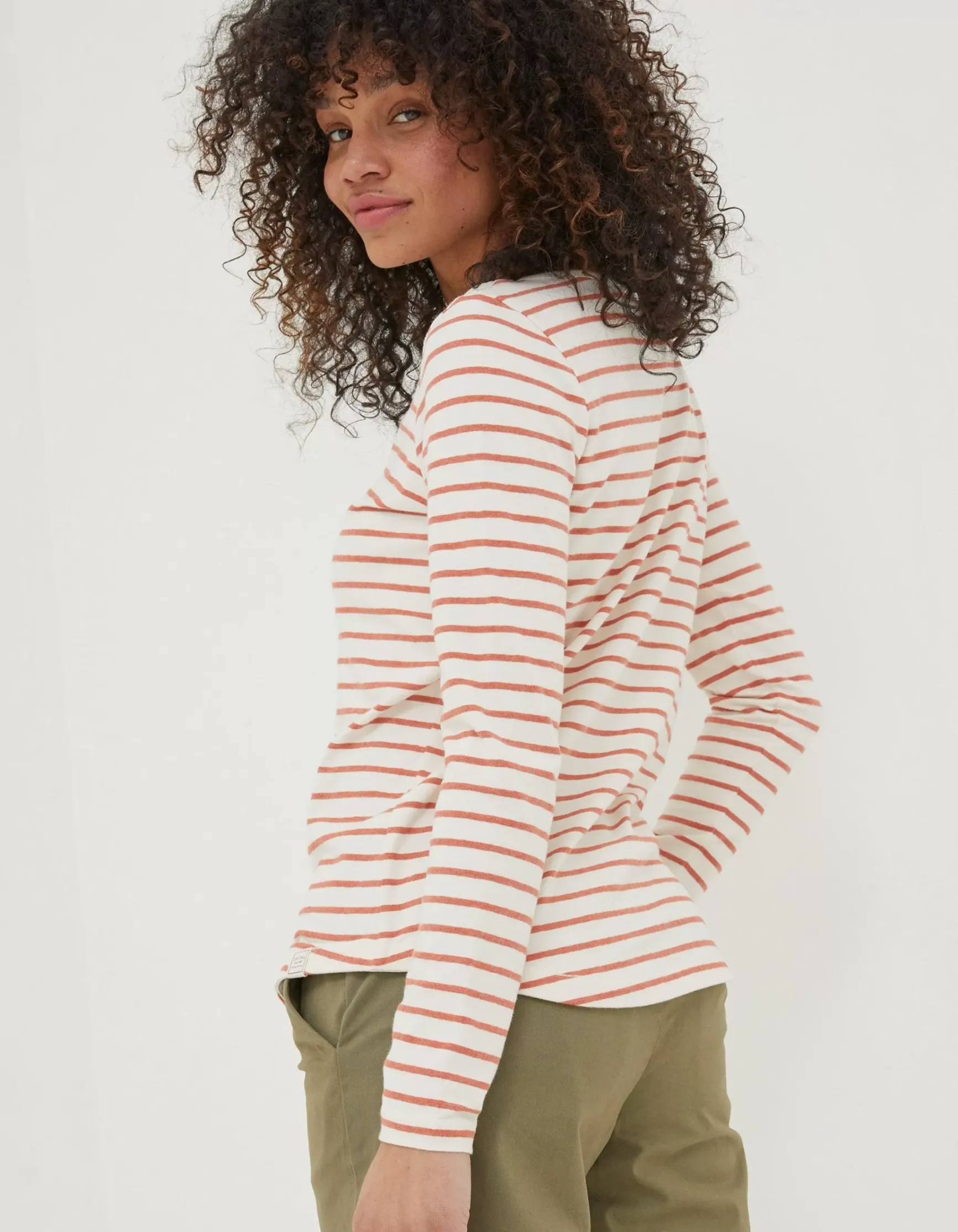 FatFace Organic Cotton Breton T Shirt|Women Tops & T-Shirts