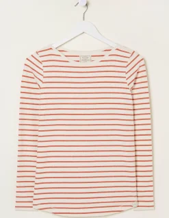 FatFace Organic Cotton Breton T Shirt|Women Tops & T-Shirts