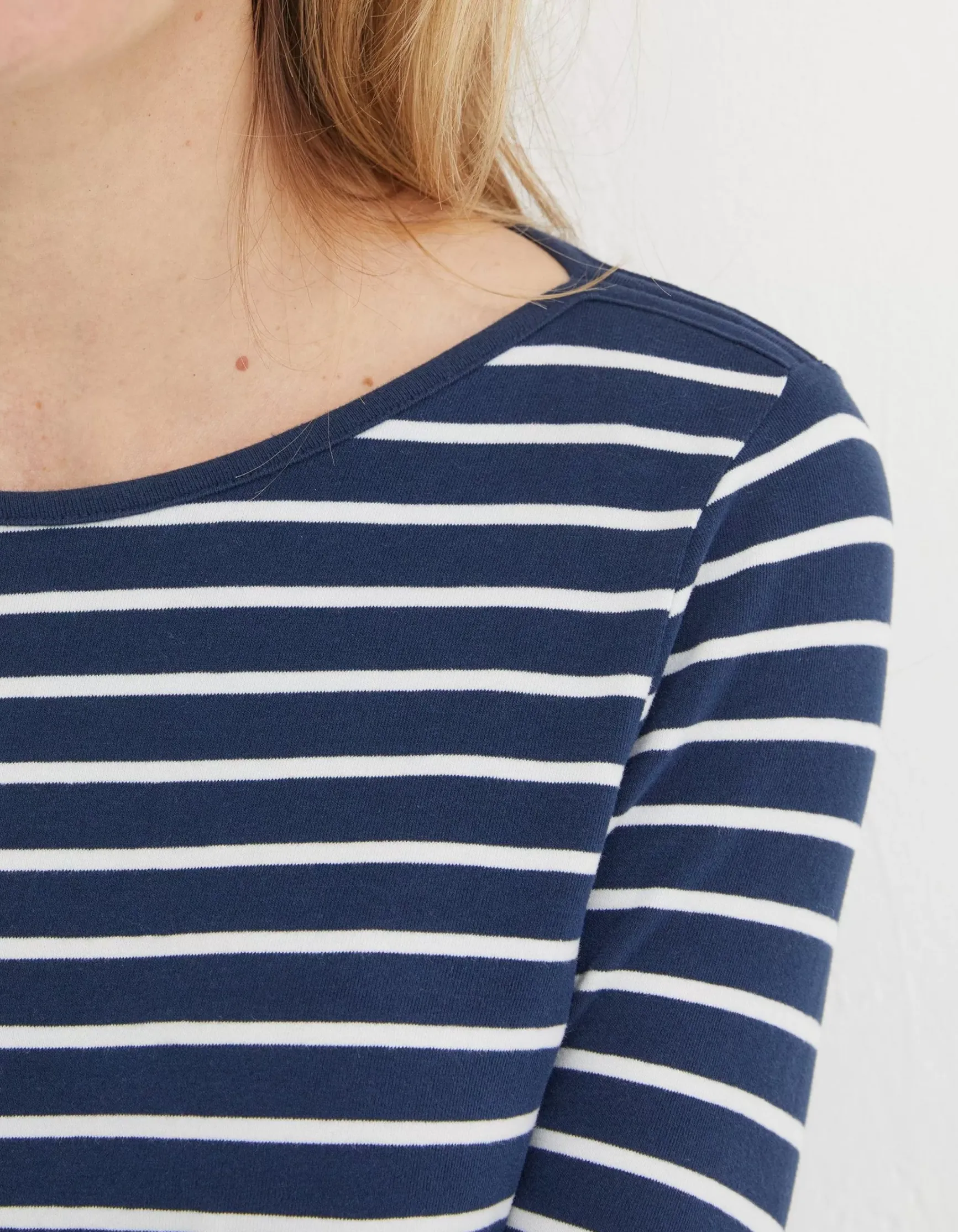 FatFace Organic Cotton Breton T Shirt|Women Tops & T-Shirts