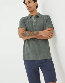 FatFace Organic Cotton Fine Stripe Polo|Men View All