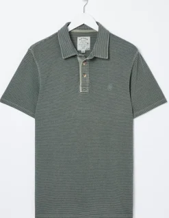 FatFace Organic Cotton Fine Stripe Polo|Men View All