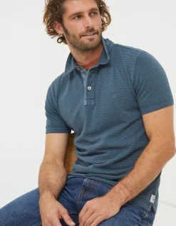 FatFace Organic Cotton Fine Stripe Polo|Men View All