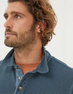 FatFace Organic Cotton Fine Stripe Polo|Men View All