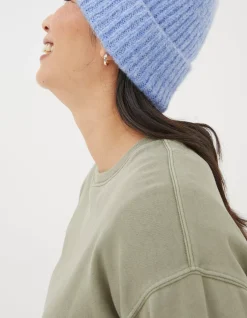 FatFace Organic Cotton Georgia Crew Sweatshirt|Women Sweatshirts & Hoodies