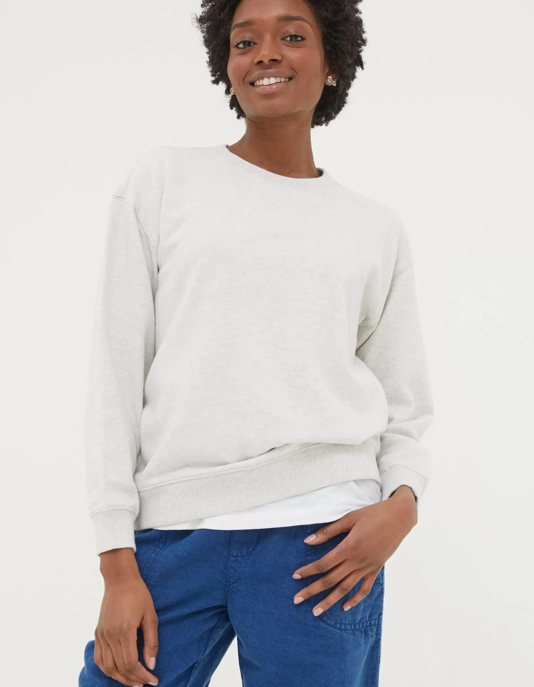 FatFace Organic Cotton Georgia Crew Sweatshirt|Women View All