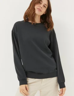 FatFace Organic Cotton Georgia Crew Sweatshirt|Women Sweatshirts & Hoodies