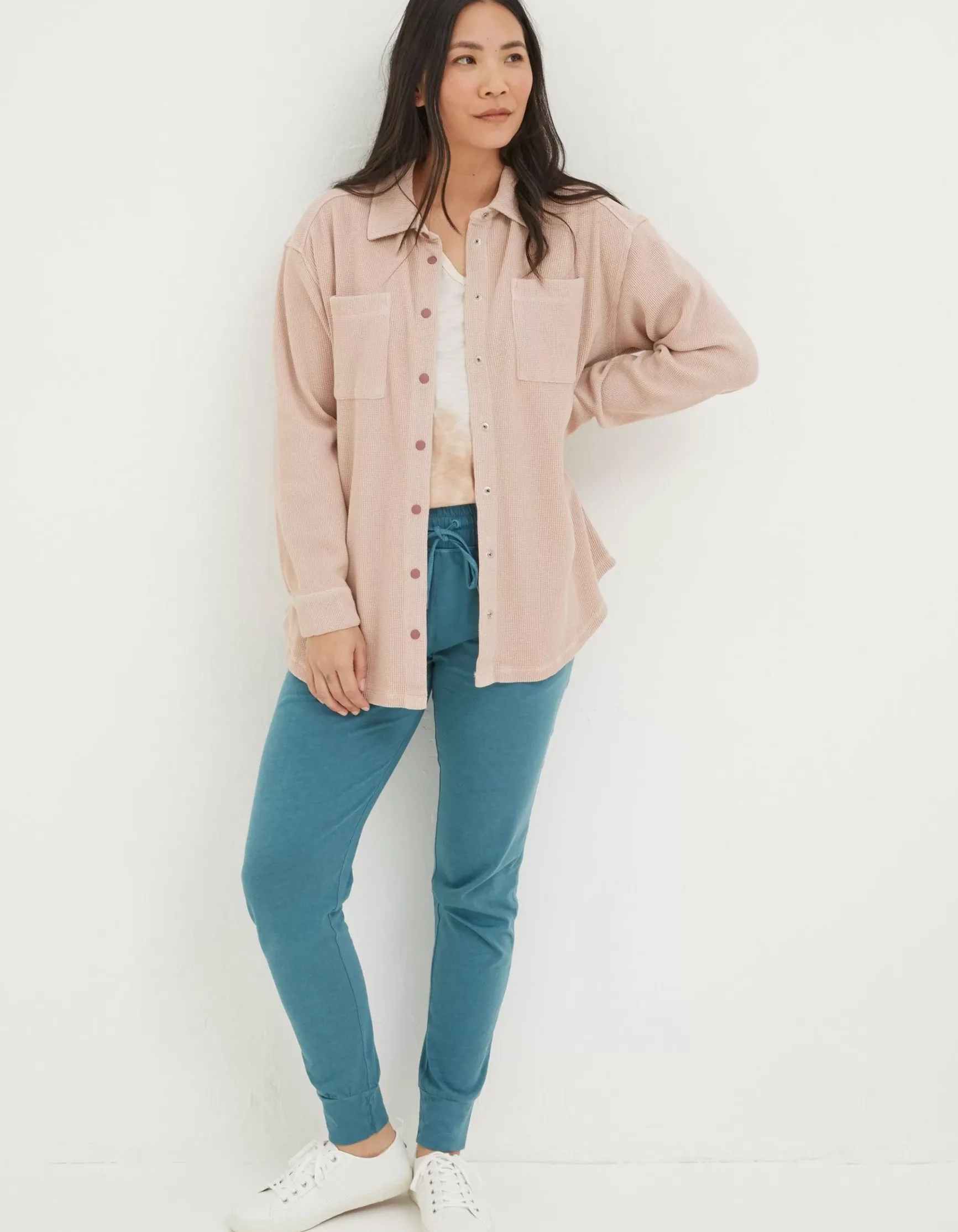FatFace Organic Cotton Liza Waffle Shirt|Women View All