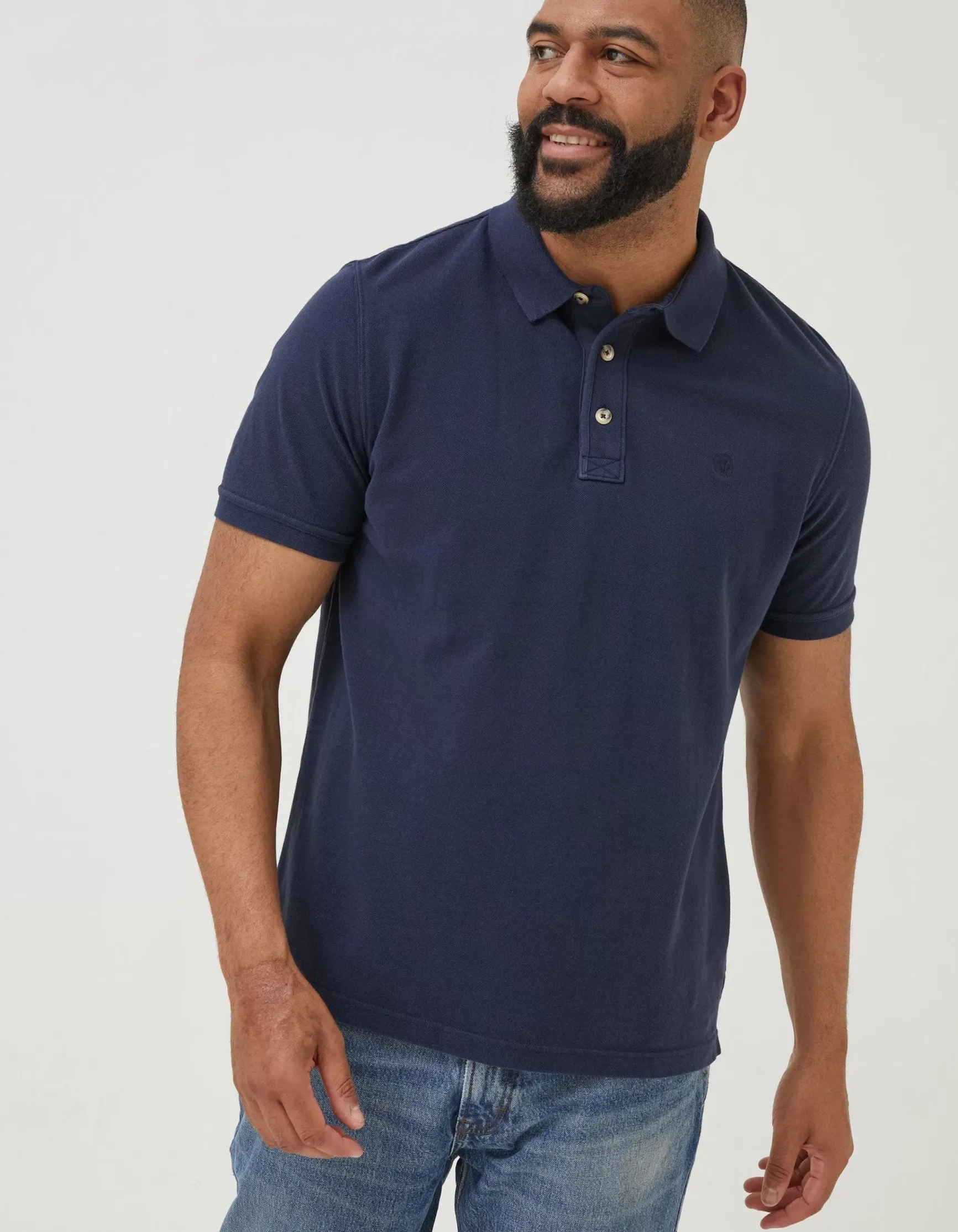 FatFace Organic Cotton Pique Polo|Men Polo Shirts