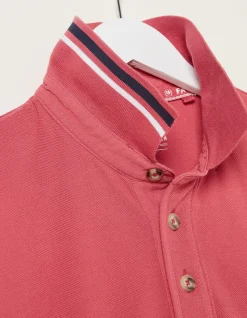 FatFace Organic Cotton Pique Polo|Men T-Shirts