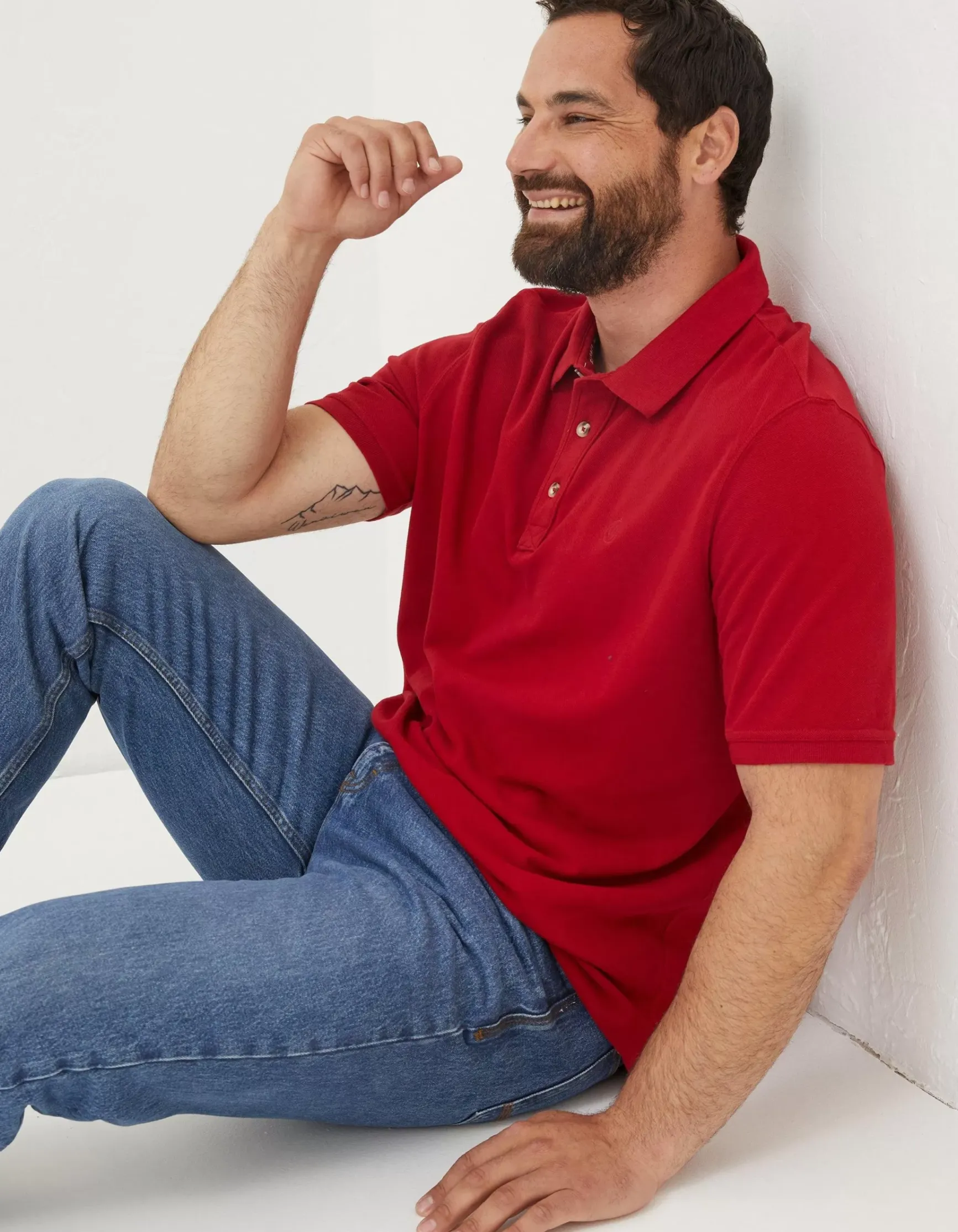 FatFace Organic Cotton Pique Polo|Men View All